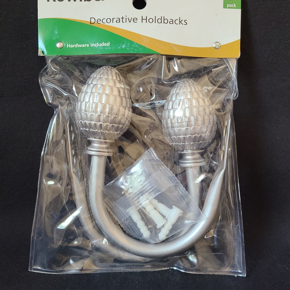 Silver Decorative Holdbacks